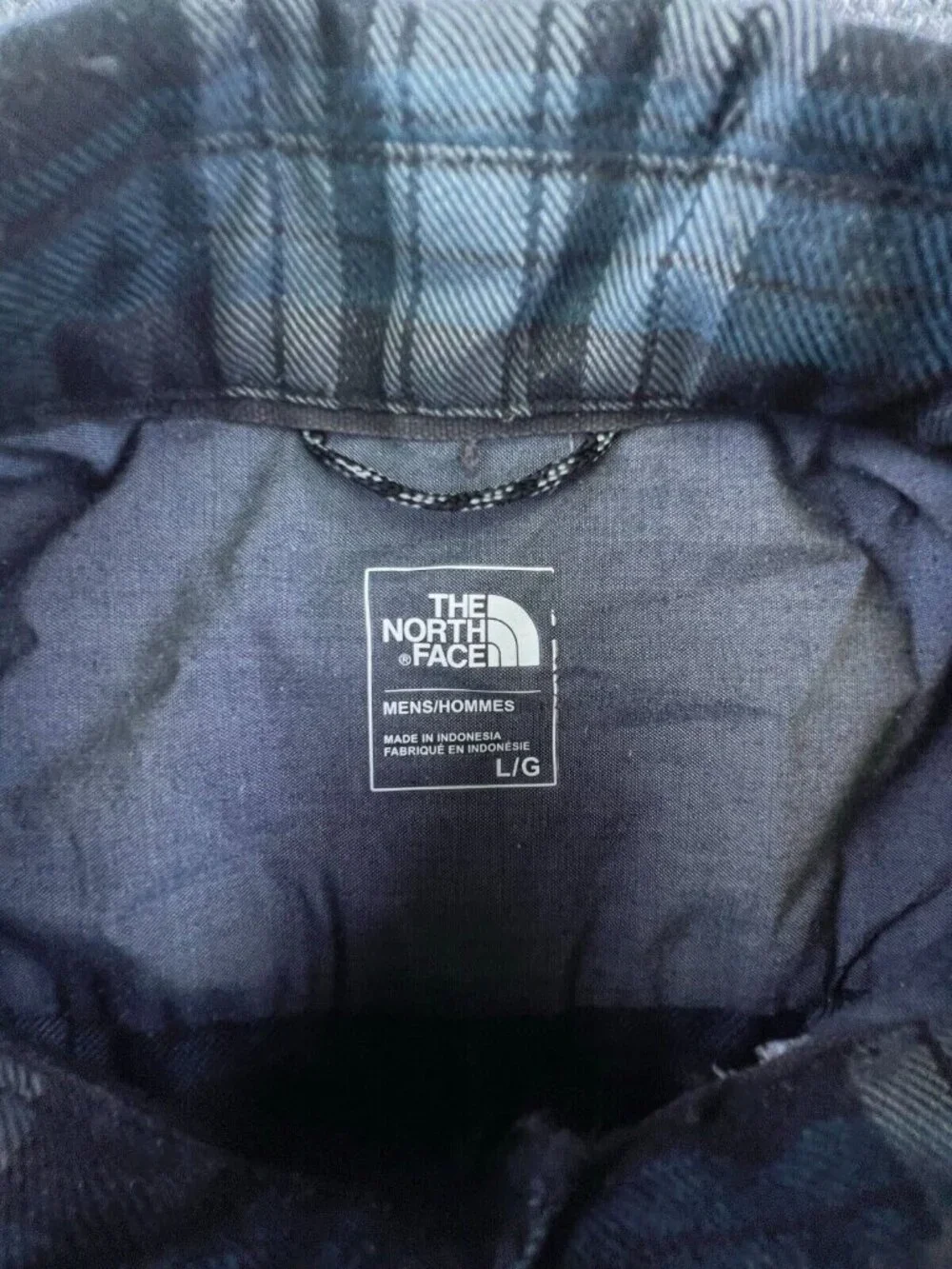 The North Face Adult Men's Large Multicolored Plaid Button Up Long Sleeve Shirt